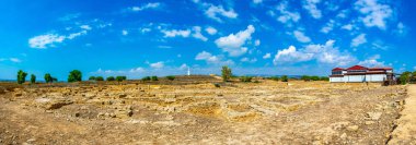 Paphos arkeolojik Park Cypru üzerinde
