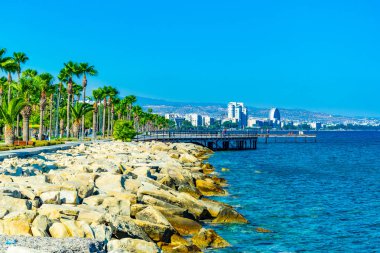 Akdeniz'de Limassol, Cypru önde gelen bir iskele