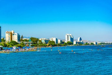 Cityscape Limasol Cypru üzerinde