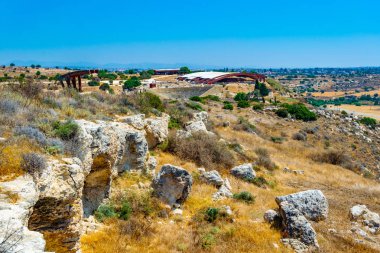 Cypru antik Kourion sitesinde Roma Tiyatrosu