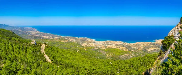 Aerial View Seaside Karpaz Peninsula Cypru — Stock Photo, Image