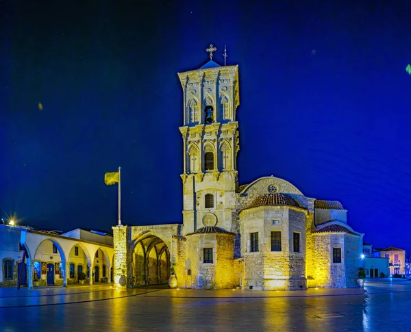 Gün Batımı Görünümü Kilisesi Saint Lazarus Larnaka Cypru — Stok fotoğraf