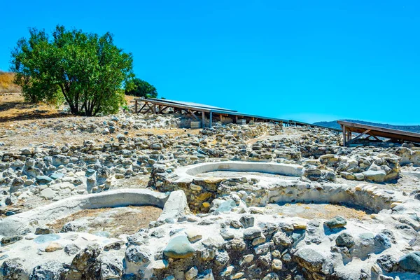 Original Neolithic Dwellings Choirokoitia Cypru — Stock Photo, Image