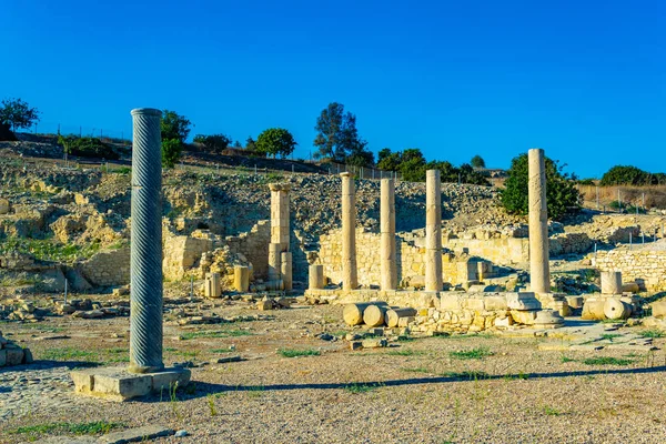 Ερείπια Της Αρχαίας Αμαθούντας Στη Λεμεσό Διέ — Φωτογραφία Αρχείου