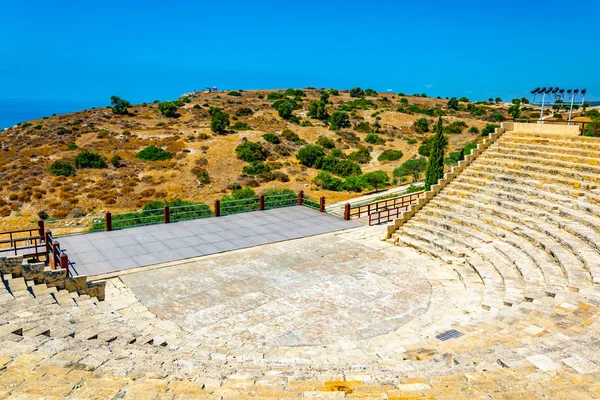 Romerska Teatern Den Antika Kourion Platsen Cypern — Stockfoto