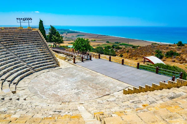 Romerska Teatern Den Antika Kourion Platsen Cypern — Stockfoto