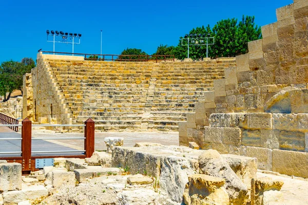 Romeins Theater Oude Site Van Kourion Cypru — Stockfoto