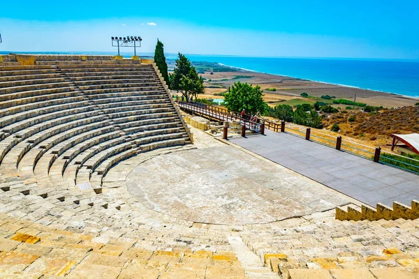Romerska Teatern Den Antika Kourion Platsen Cypern — Stockfoto