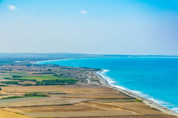 Campo Perto Praia Ermogenis Cypru — Fotografia de Stock