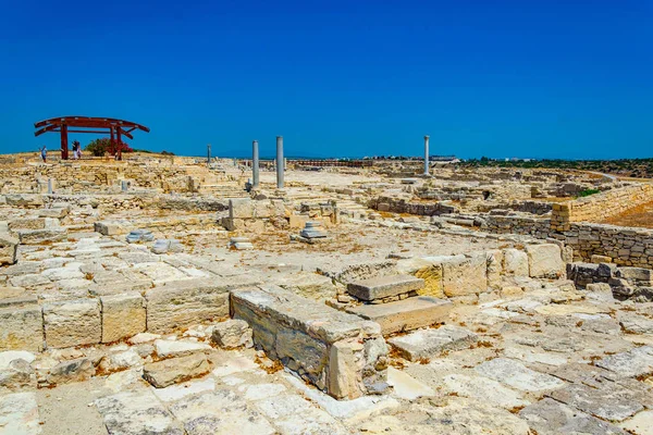 Ruínas Antigo Sítio Kourion Cypru — Fotografia de Stock