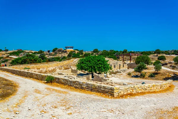 Romjai Ókori Kourion Oldalon Cypru — Stock Fotó