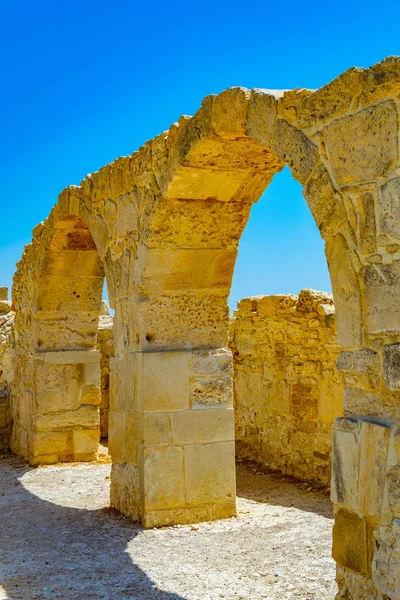 Ruins Early Christian Basilica Situated Ancient Kourion Site Cypru — Stock Photo, Image