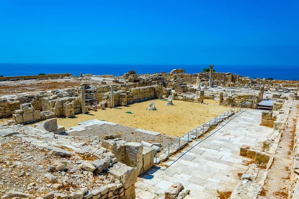Ruïnes Van Een Vroeg Christelijke Basiliek Gelegen Oude Kourion Site — Stockfoto