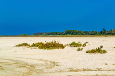 Akrotiri Tuz Gölü yaz aylarında, Cypru kurutulmuş