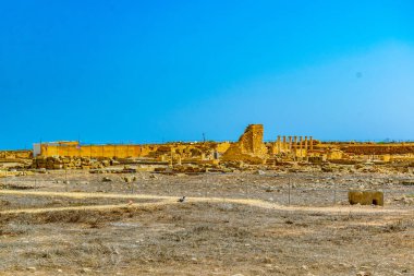Paphos Archaeological Park Cypru tarihinde evinde Orpheus kalıntıları