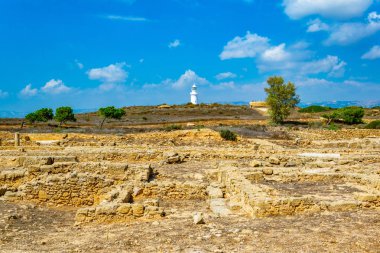 Paphos arkeolojik Park Cypru üzerinde