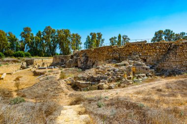 Kırk sütunları Kalesi, Paphos Archaeological Park Cypru üzerinde