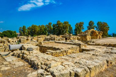 Kırk sütunları Kalesi, Paphos Archaeological Park Cypru üzerinde
