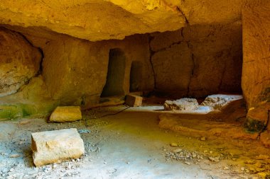 Paphos, Cypru üzerinde kings nekropol mezarlar iç