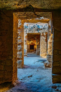 Paphos, Cypru üzerinde kings nekropol mezarlar iç