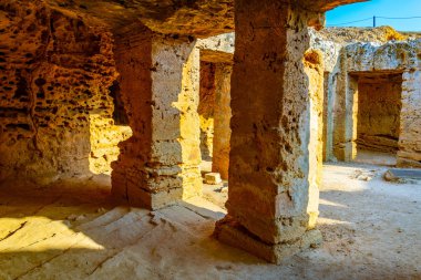 Paphos, Cypru üzerinde kings nekropol mezarlar iç