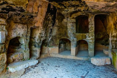 Paphos, Cypru üzerinde kings nekropol mezarlar iç