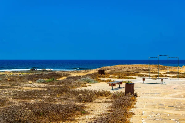 Sentiero Costiero Che Circonda Parco Archeologico Paphos — Foto Stock