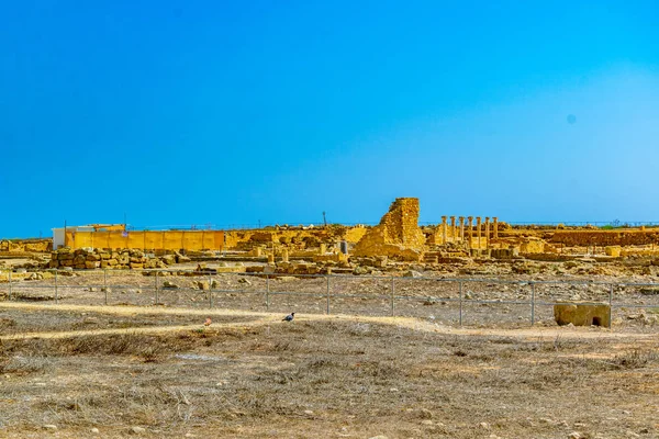 Ruínas Casa Orfeu Parque Arqueológico Paphos Cypru — Fotografia de Stock