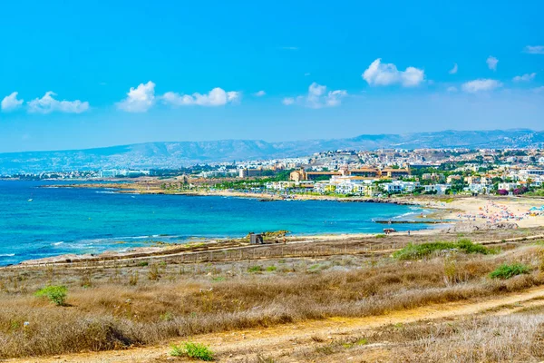 Вид Пафос Пафосского Археологического Парка Кипре — стоковое фото