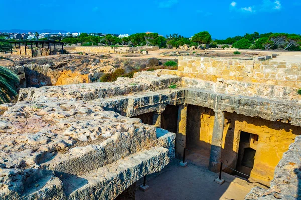 Τάφοι Των Βασιλέων Στην Πάφο Κύπρο — Φωτογραφία Αρχείου