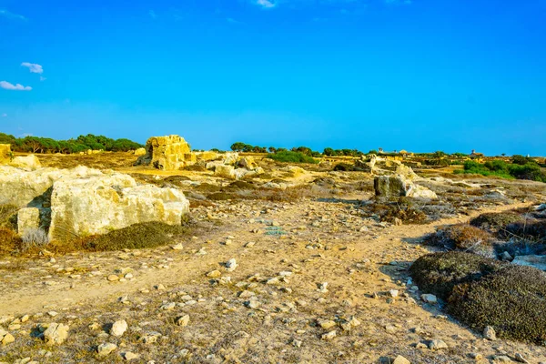 Grobowce Królewskie Pafos Cypru — Zdjęcie stockowe