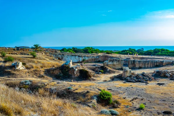 Grobowce Królewskie Pafos Cypru — Zdjęcie stockowe