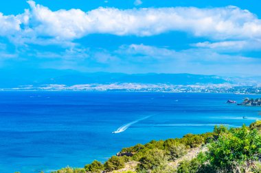 Düzensiz sahil Akamas yarımada üzerinde Cypru