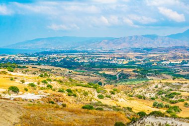 Kıbrıs tepelik kırsal Akamas peninsul yakın