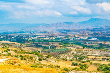 Kıbrıs tepelik kırsal Akamas peninsul yakın