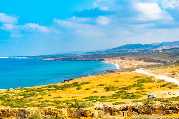 Побережье Полуострова Акамас Кипре — стоковое фото
