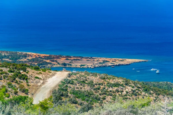 Lagoa Azul Península Akamas Cypru — Fotografia de Stock
