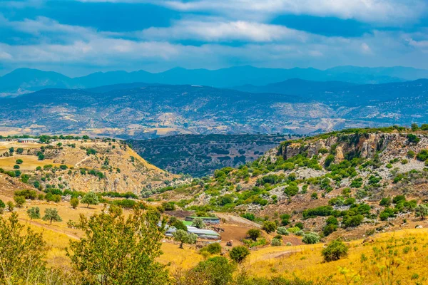 Хилли Сельской Местности Кипра Недалеко Акамас Peninsul — стоковое фото