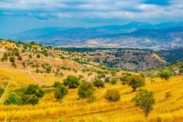Хилли Сельской Местности Кипра Недалеко Акамас Peninsul — стоковое фото