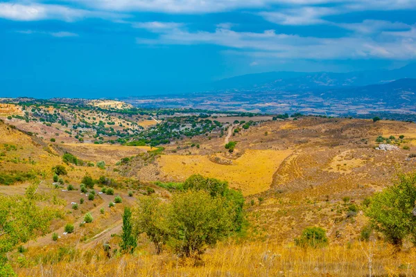 Хилли Сельской Местности Кипра Недалеко Акамас Peninsul — стоковое фото