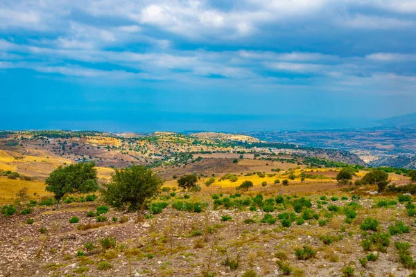 Хилли Сельской Местности Кипра Недалеко Акамас Peninsul — стоковое фото