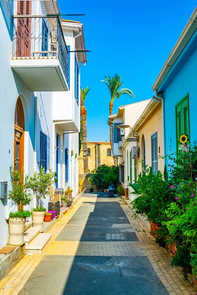 Calle Estrecha Zona Residencial Nicosia Jalá —  Fotos de Stock