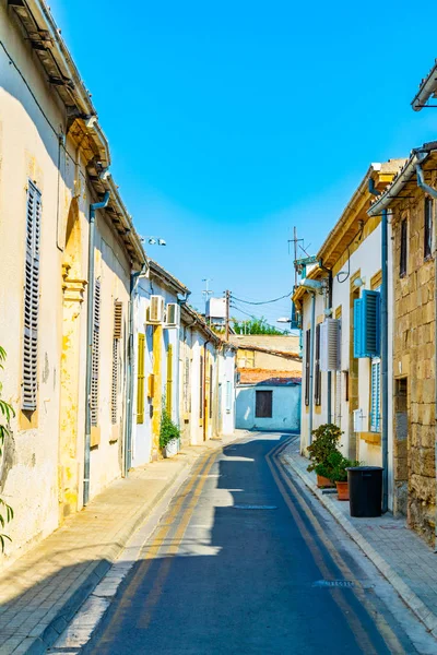 Rua Estreita Área Residencial Nicósia Cypru — Fotografia de Stock