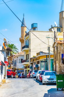 Lefkoşa, Cypru eski şehrin dar sokakta