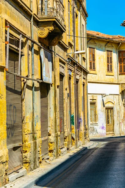 Calle Estrecha Zona Residencial Nicosia Jalá — Foto de Stock