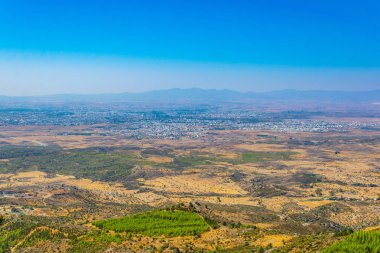 Nicosia/Lefkoşa Buffavento Kalesi: Cypru içinde havadan görünümü
