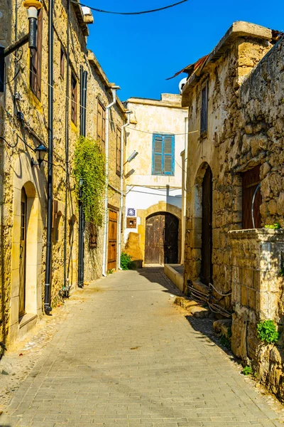 Smalle Straat Oude Stad Van Kyrenia Cypru — Stockfoto