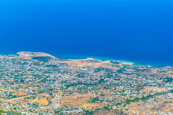 Vue Aérienne Village Bord Mer Dans Nord Xou — Photo