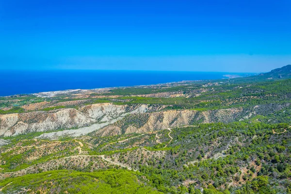 Vista Aérea Litoral Península Karpaz Cypru — Fotografia de Stock