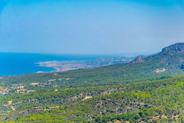 Luchtfoto Van Kust Van Het Schiereiland Karpaz Cypru — Stockfoto